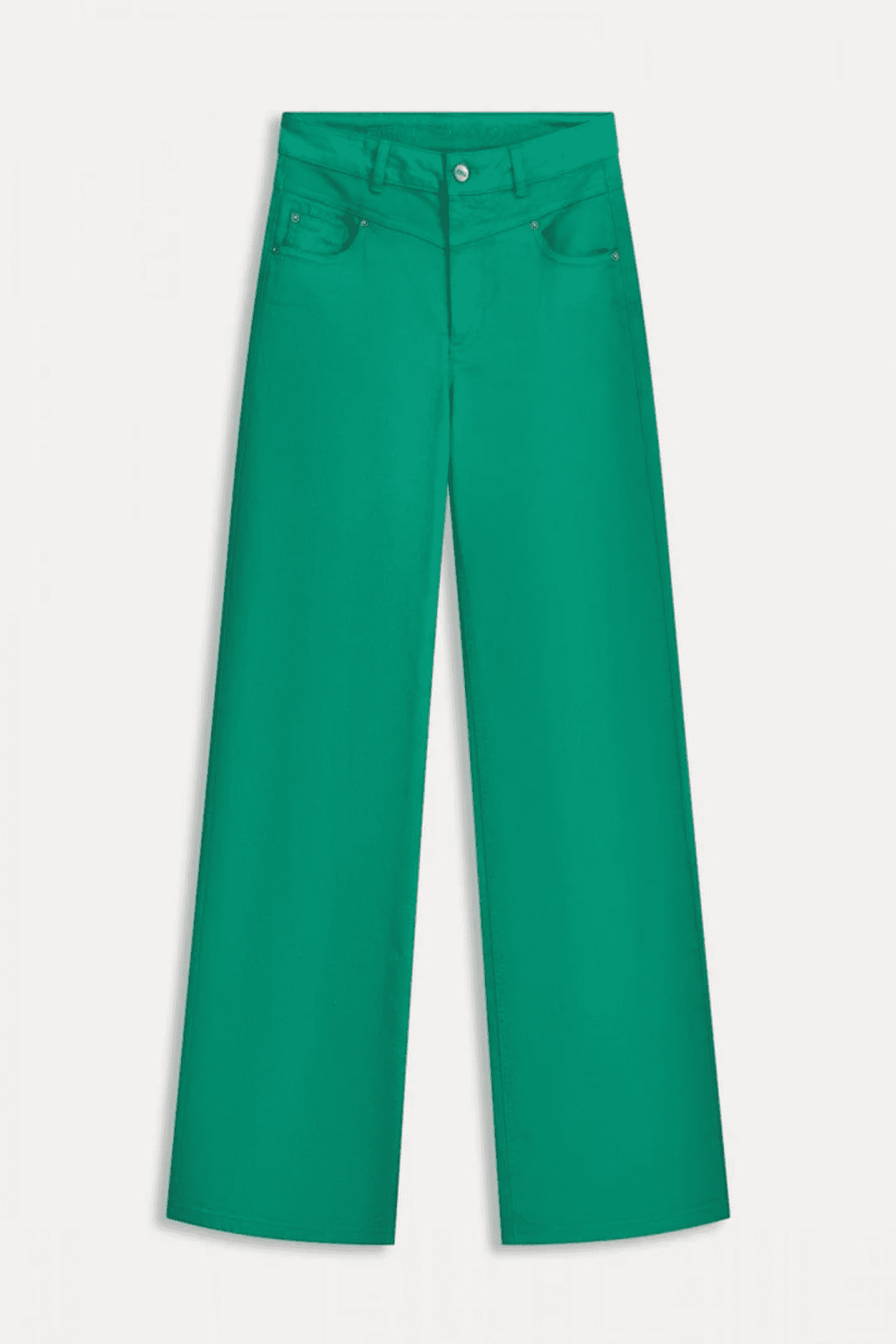 JEANS WIDE LEG JADE GREEN