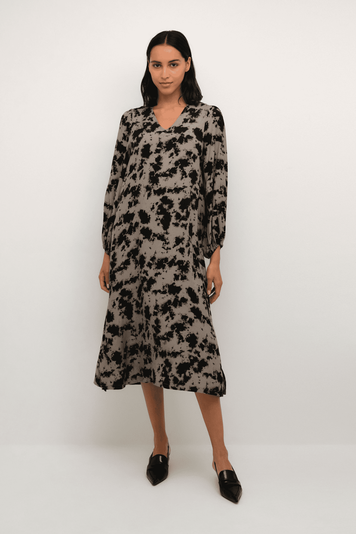 KALINKA LONG DRESS WALNUT
