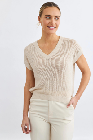 LUCILLE VEST PEBBLE