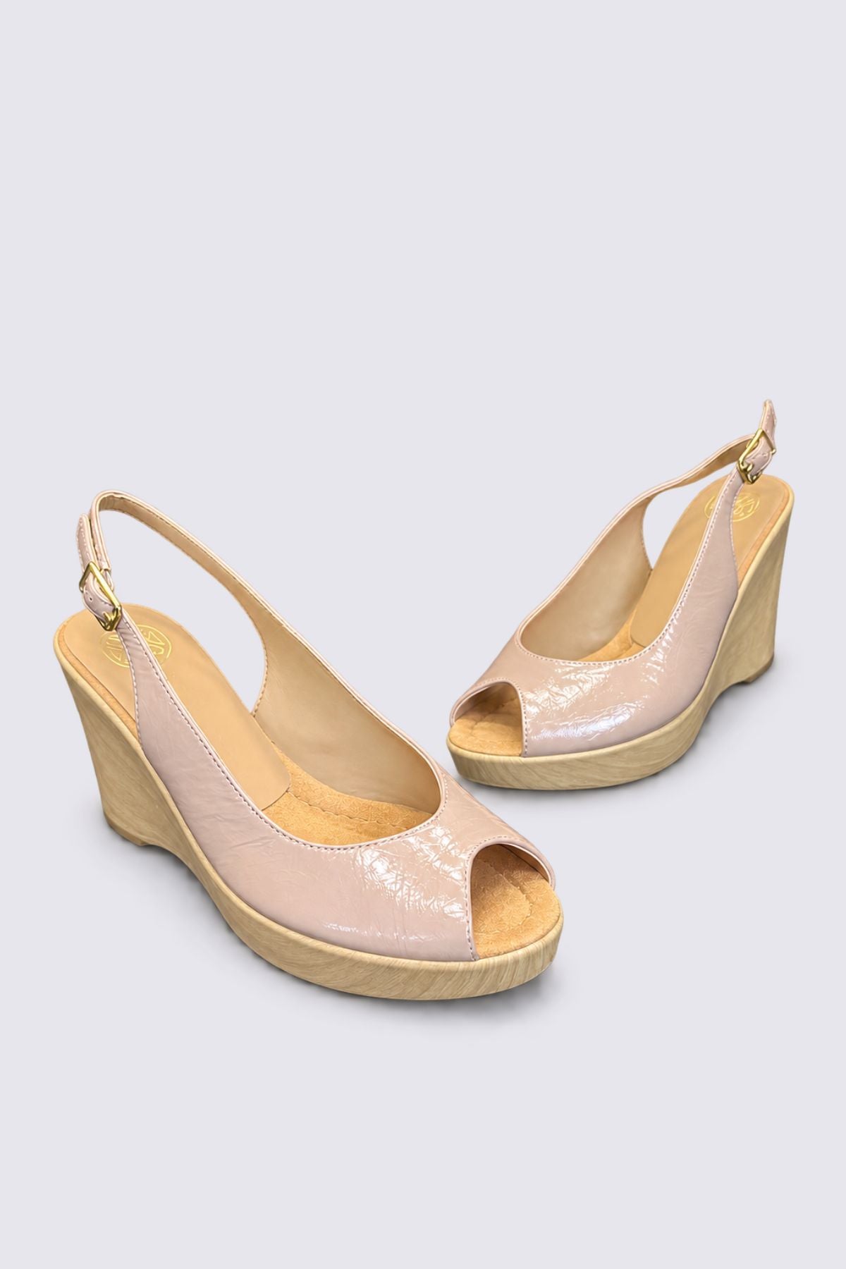 RACHEL SLINGBACK WEDGES PRALINE