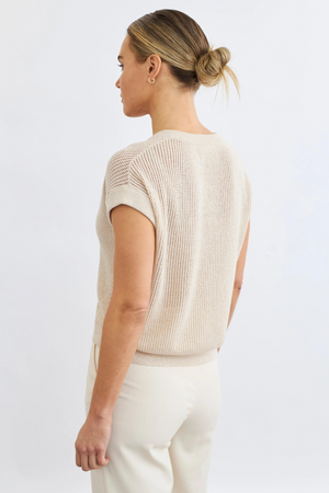 LUCILLE VEST PEBBLE