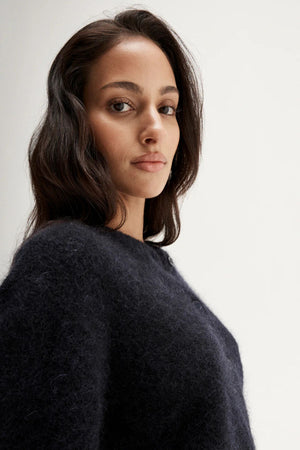 ABIGAIL KNIT CARIDGAN MIDNIGHT NAVY