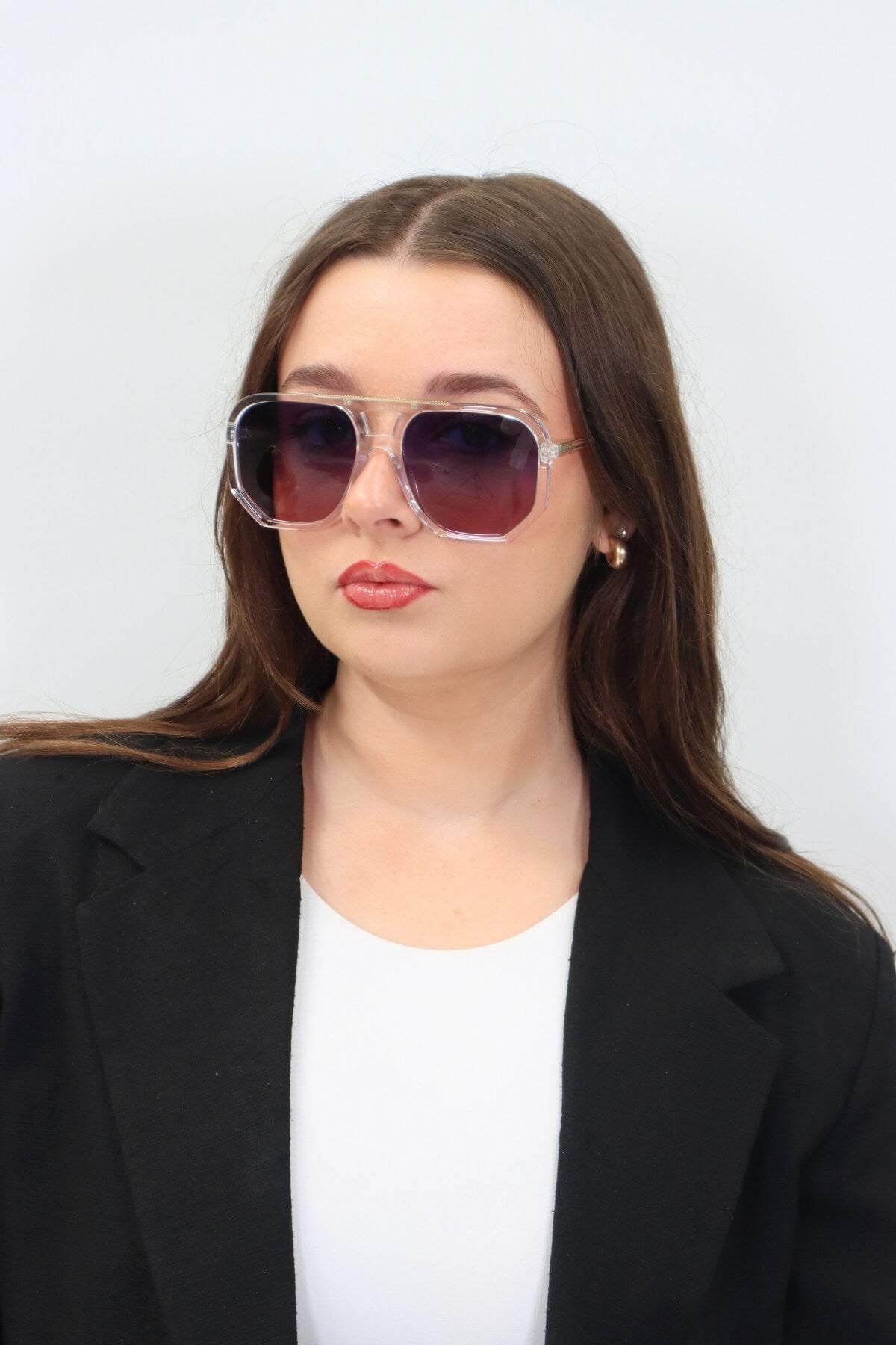 WAGER SUNGLASSES CRYSTAL BLUE TO PURPLE