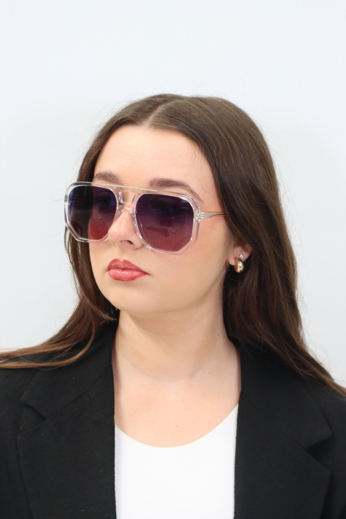 WAGER SUNGLASSES CRYSTAL BLUE TO PURPLE