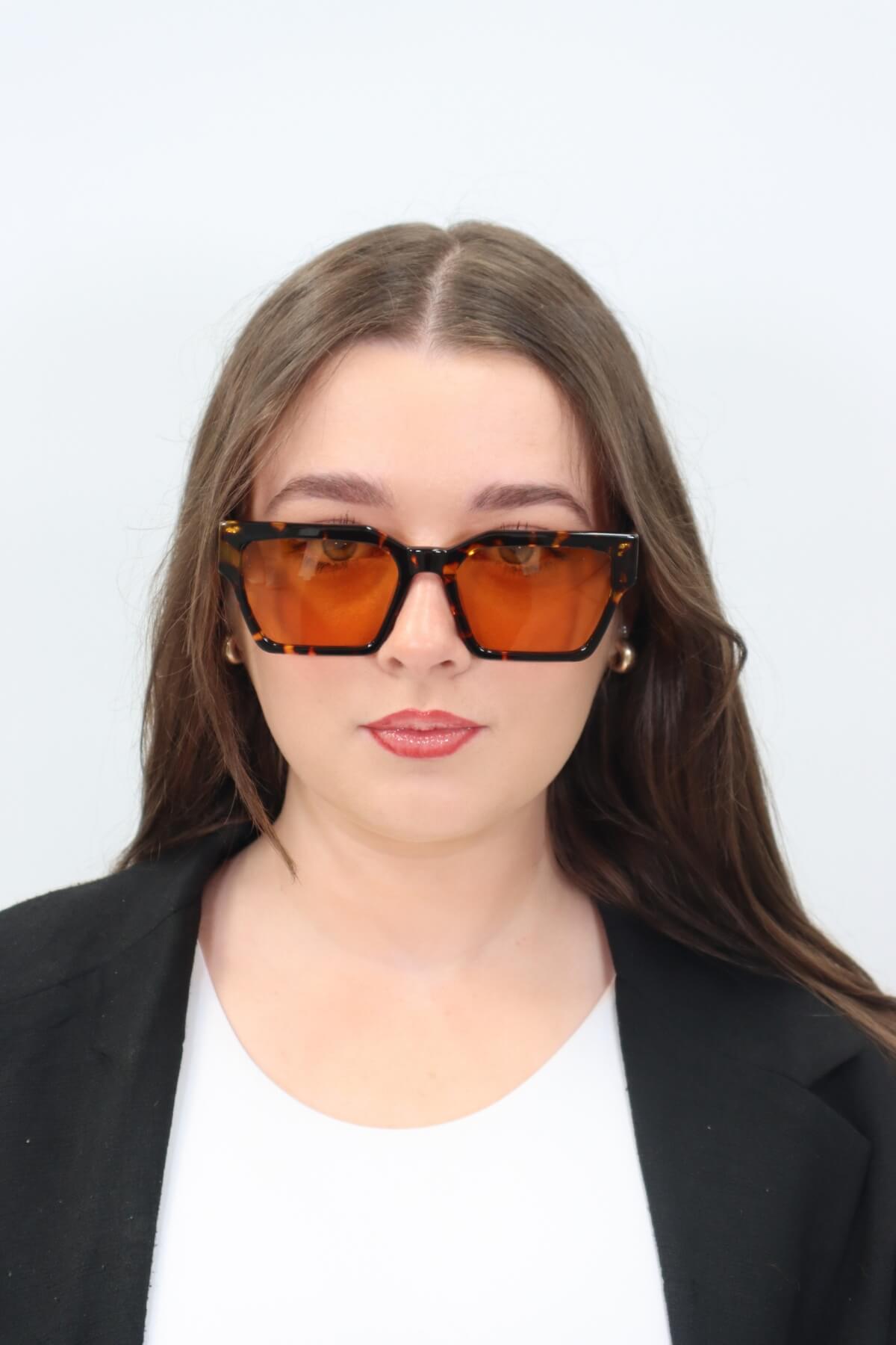 CARNAGE SUNGLASSES BROWN TORT ORANGE LENS