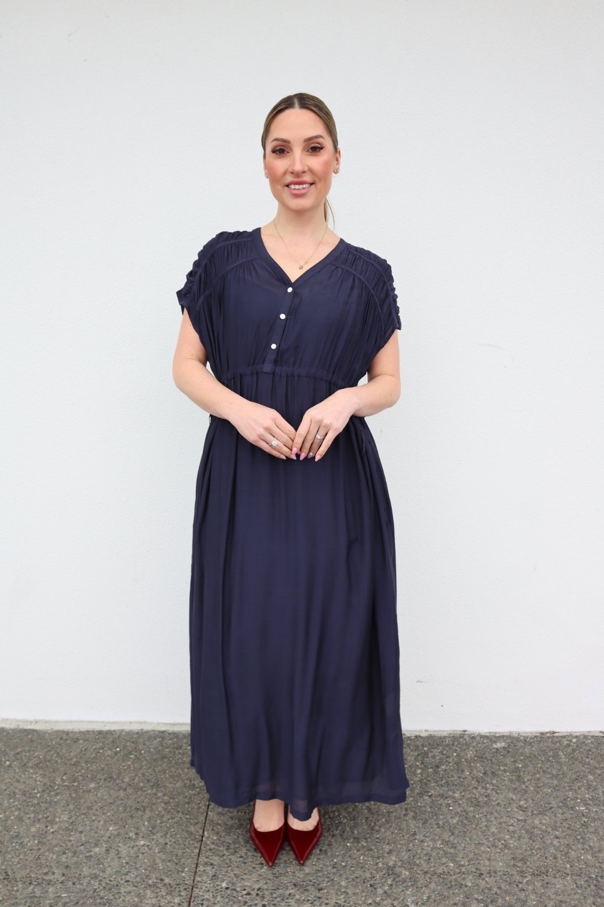 AGNES DRESS NAVY