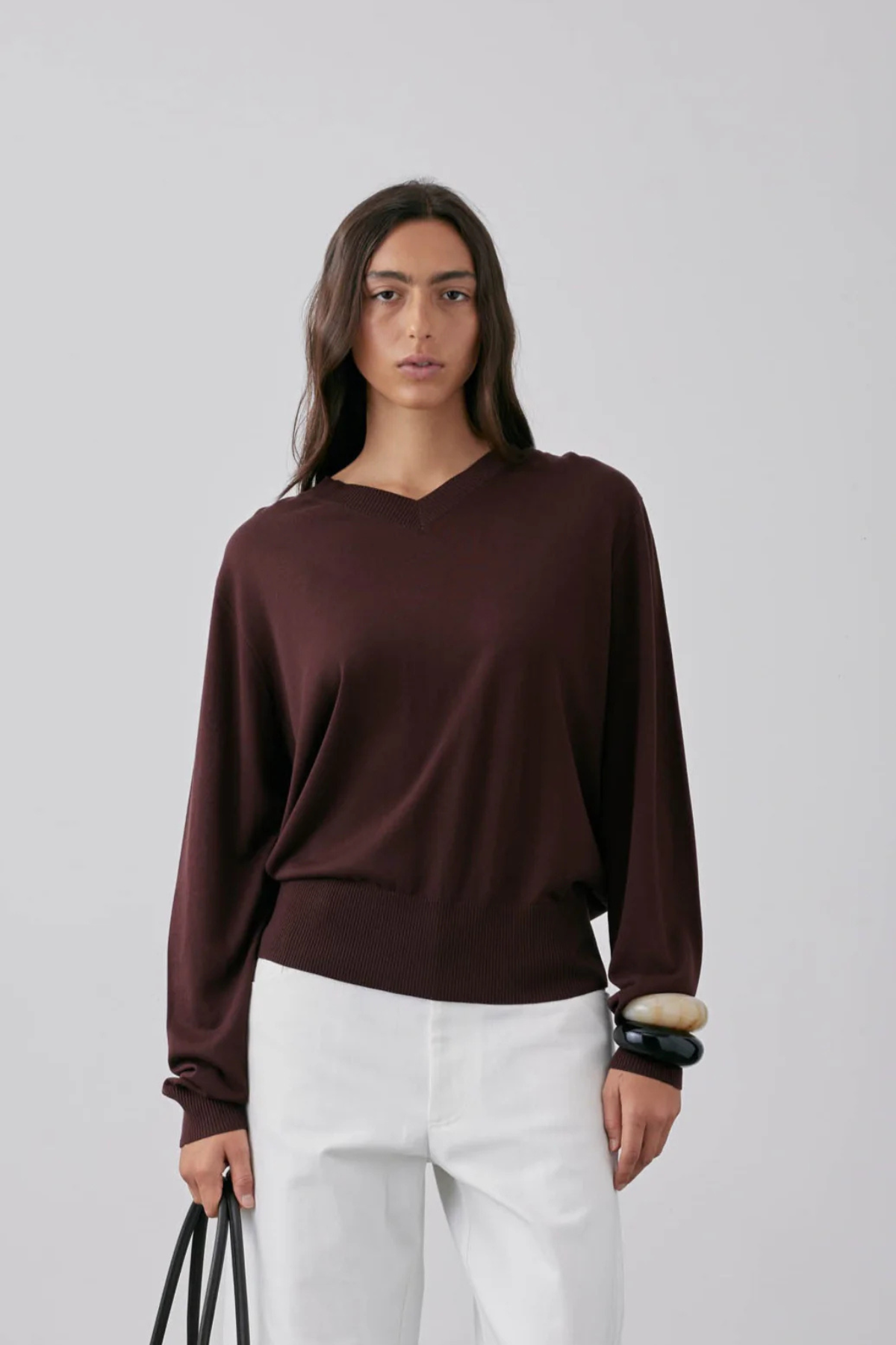 ALESSANDRO JUMPER BLACK CHERRY