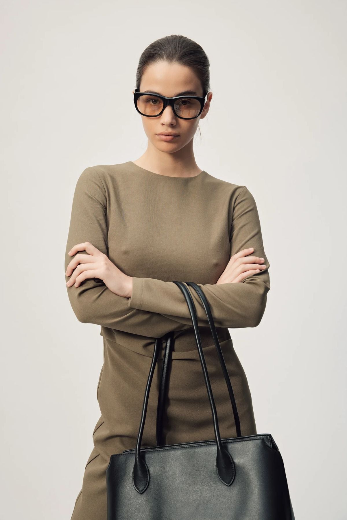 BRUNO DRESS DUSTY OLIVE