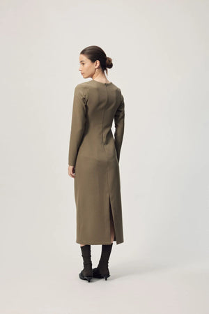 BRUNO DRESS DUSTY OLIVE