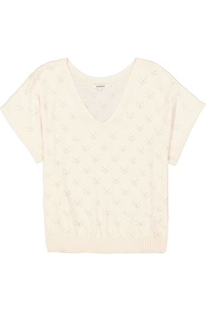 C50243 LADIES PULLOVER WHITECAP