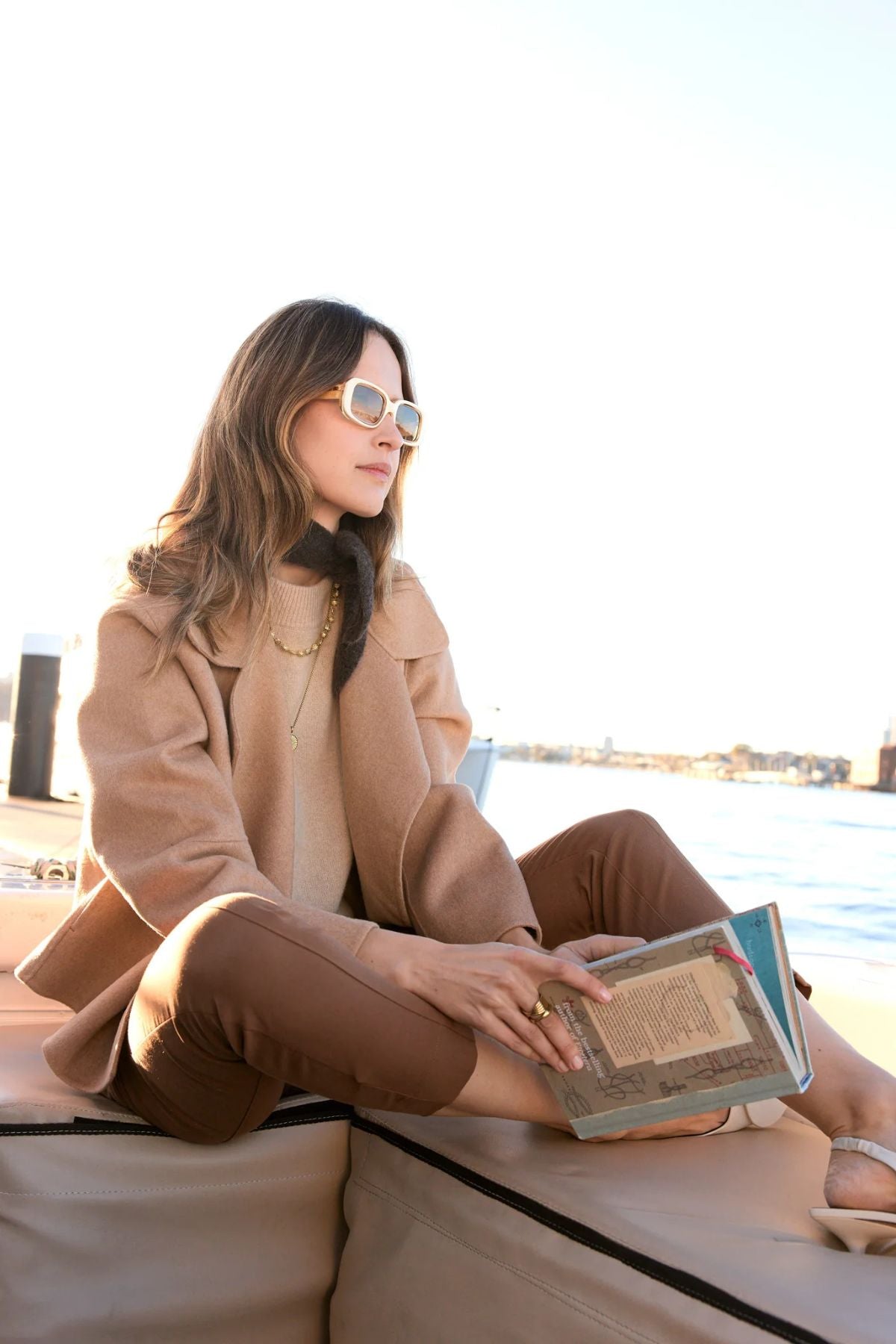 COHEN CROPPED WOOL COAT CAMEL