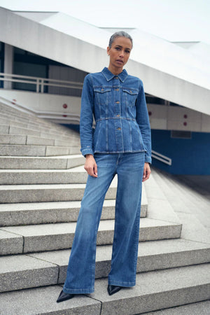 DARA DECO JEANS MID BLUE