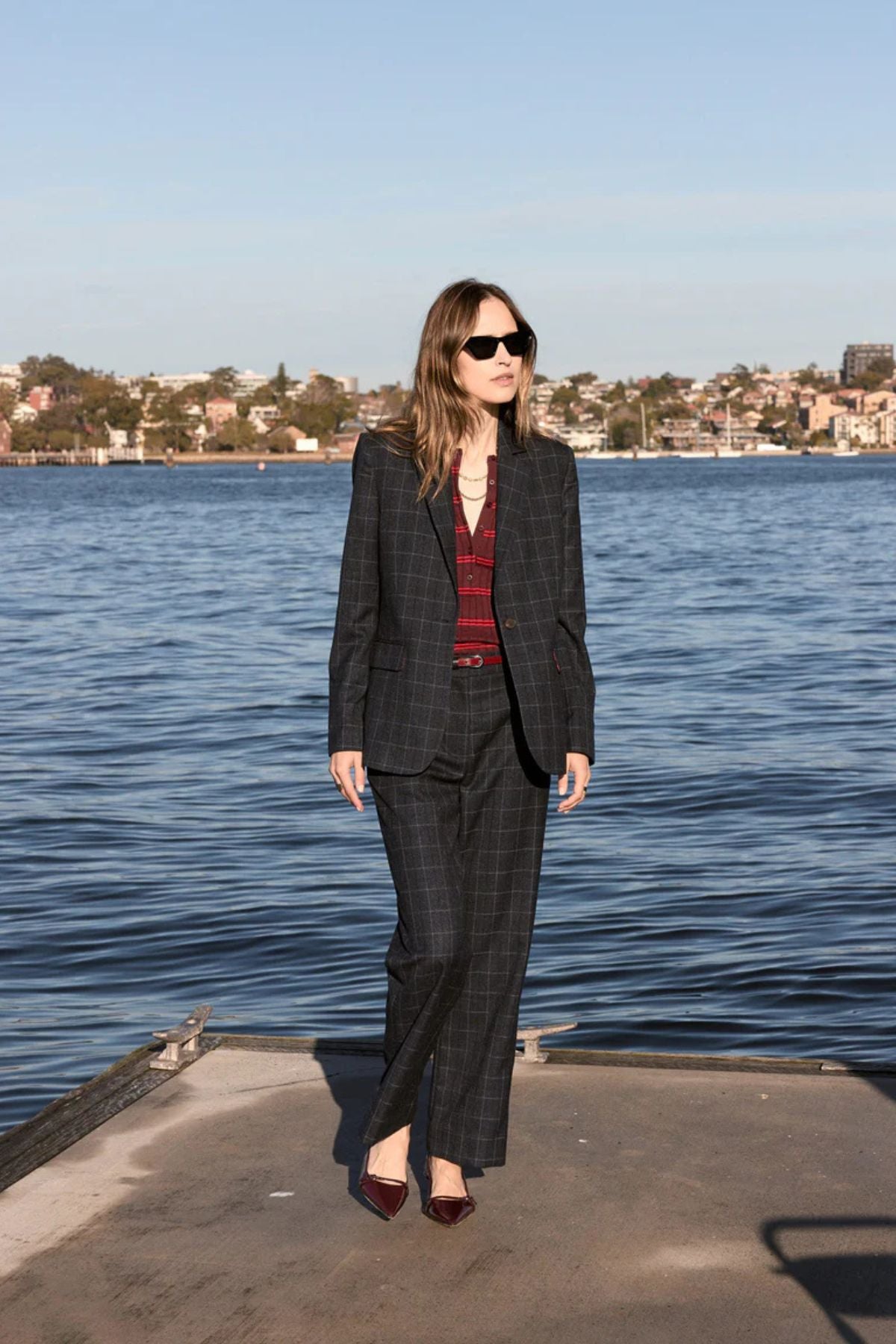 DAVIS SUIT JACKET INK CHECK