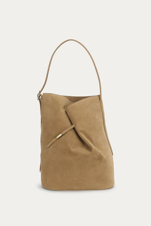 CLIPPITY TOTE OAT SUEDE