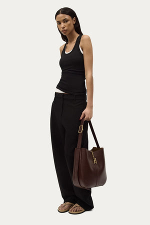 LARGE FOLDABIT TOTE DARK CHERRY