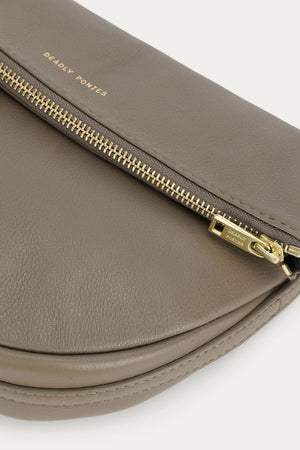 MINI LEOPARD CROSSBODY DUNE