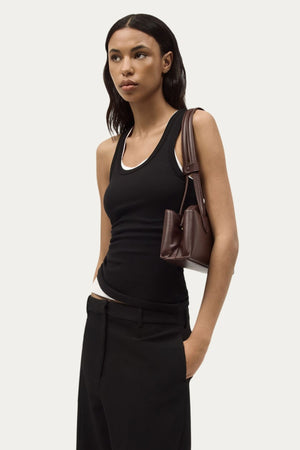 MINI VAULT TOTE DARK CHERRY