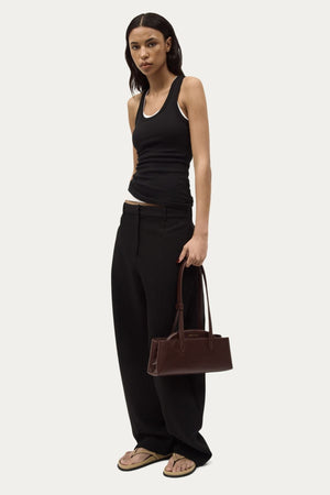 MINI VAULT TOTE DARK CHERRY