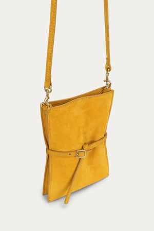 PENNY PHONE POUCH SUNFLOWER NUBUCK