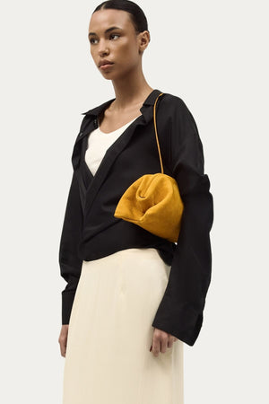 VAULT CLUTCH SUNFLOWER NUBUCK