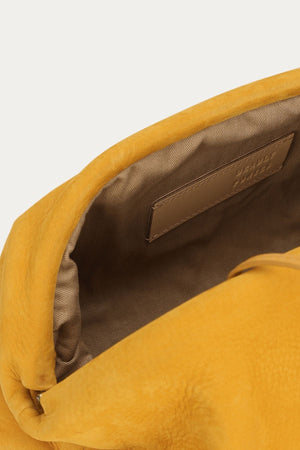 VAULT CLUTCH SUNFLOWER NUBUCK