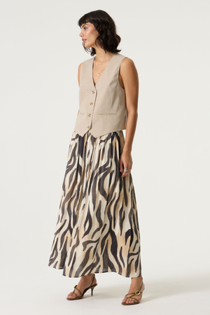 LADIES MIDI SKIRT TURTLEDOVE