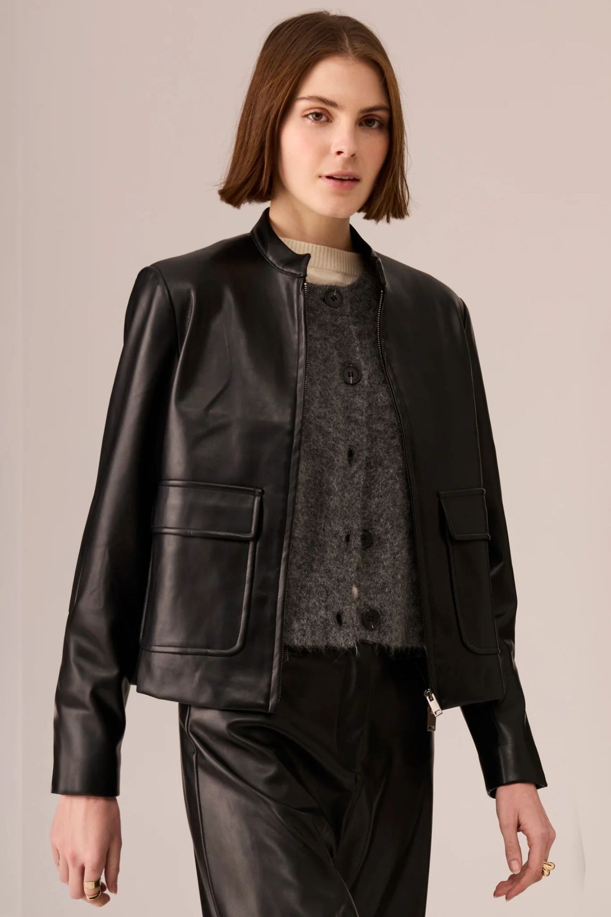 HAVILAND CARDIGAN CHARCOAL