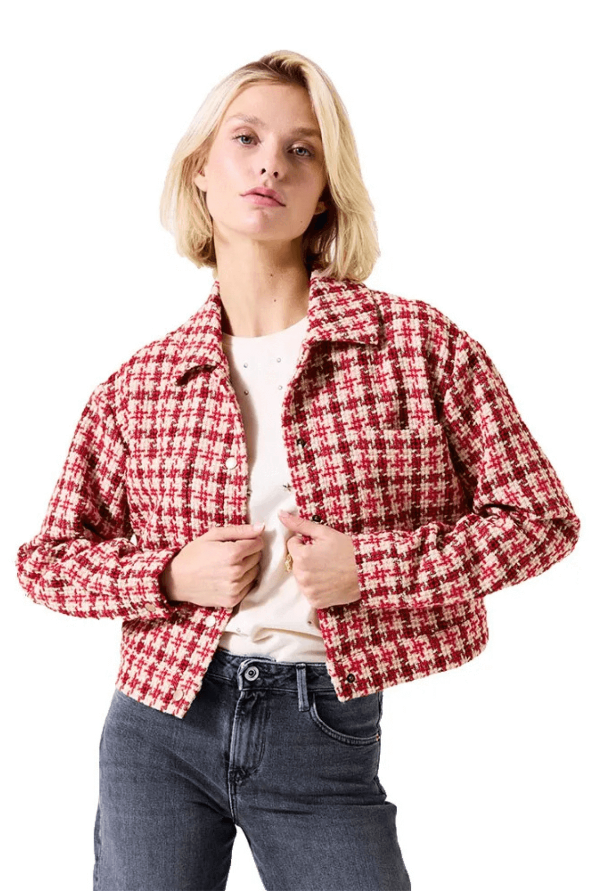 I50292 LADIES JACKET TRUE RED