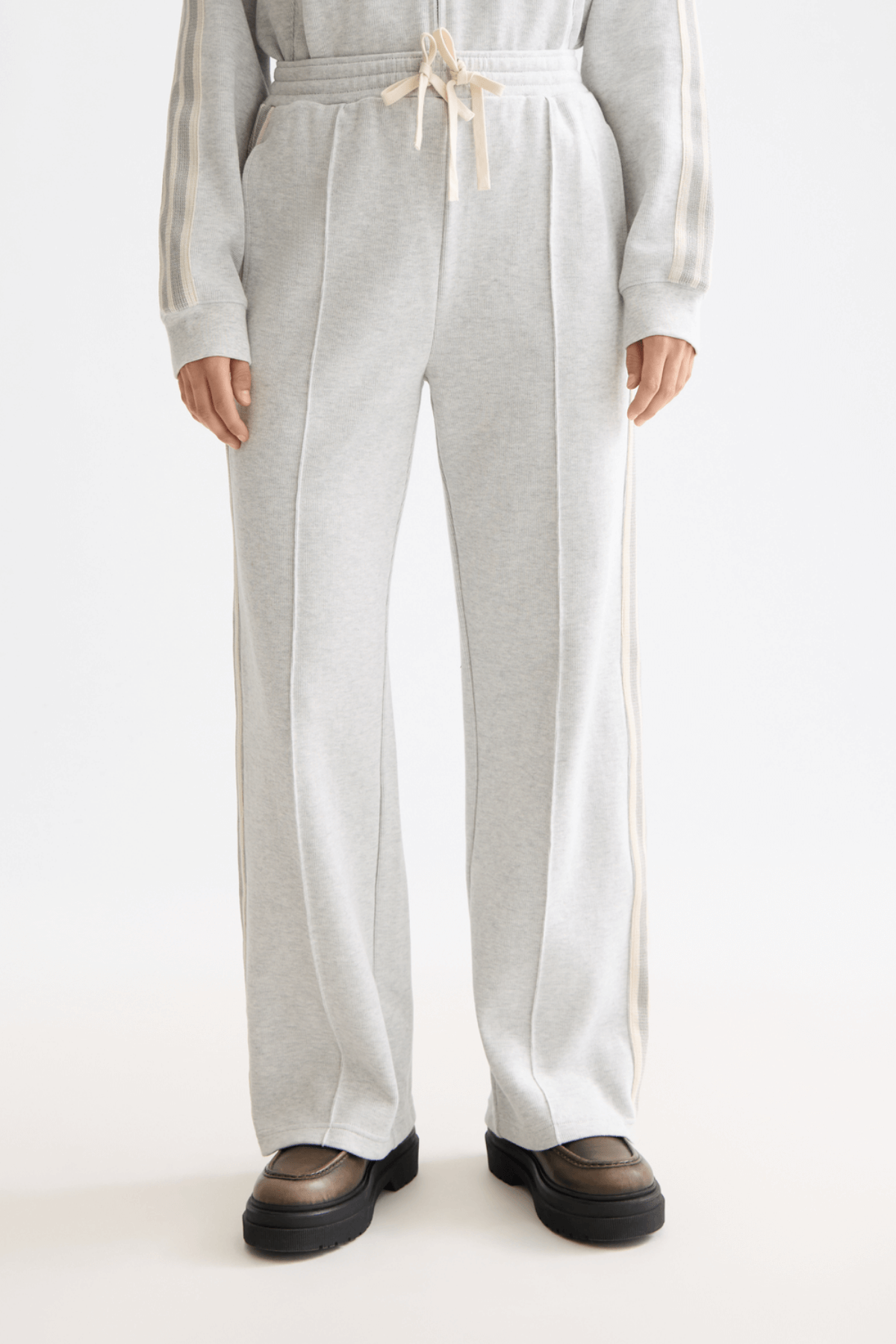 INTERLOCK SWEATPANTS LIGHT GREY MELANGE