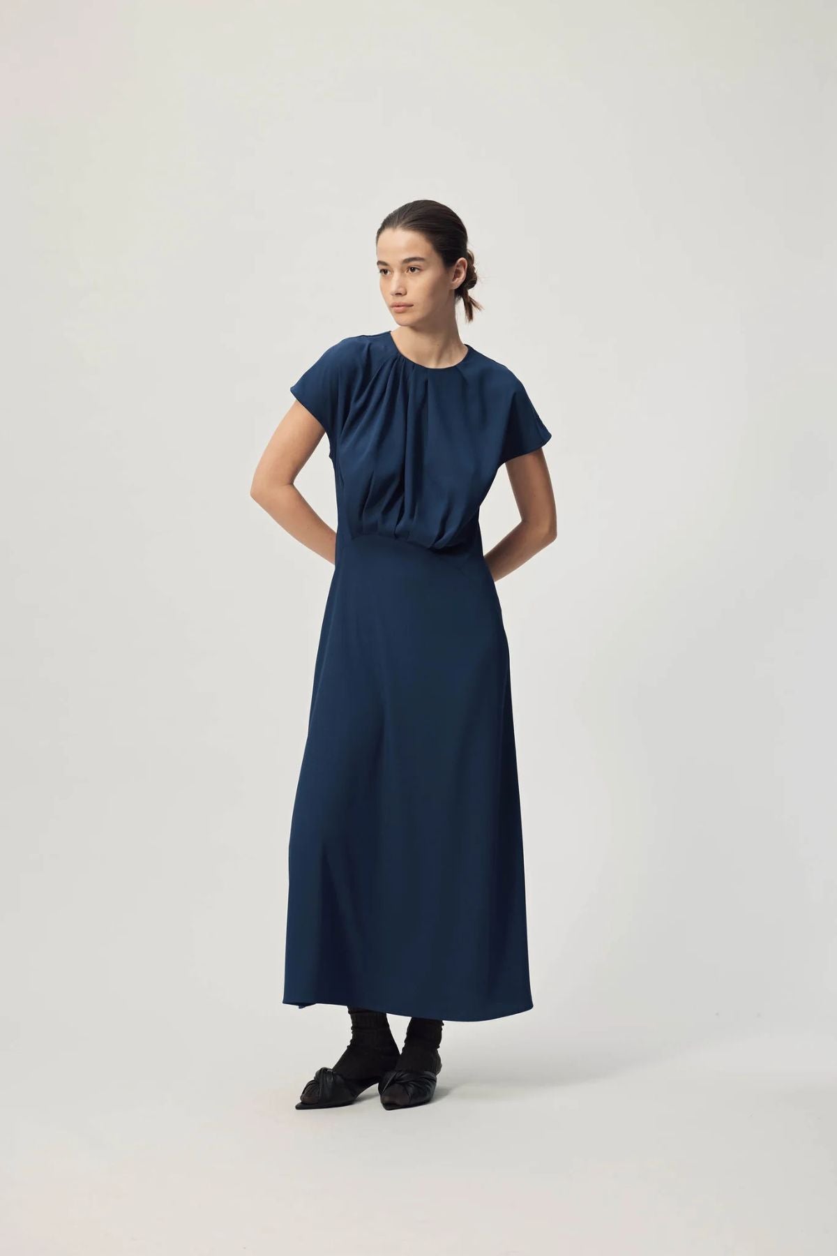 JULIO DRESS DARK PURPLE
