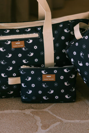 MINI POUCH FLORAL WHALE