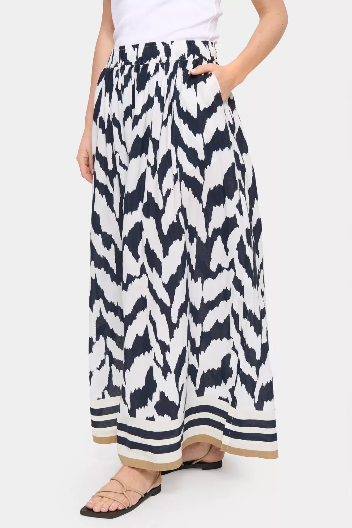 KHLOE SKIRT BLACK MONOCHROME
