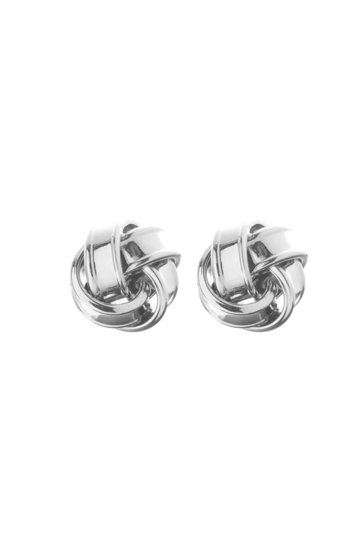 KNOT EARRINGS SILVER