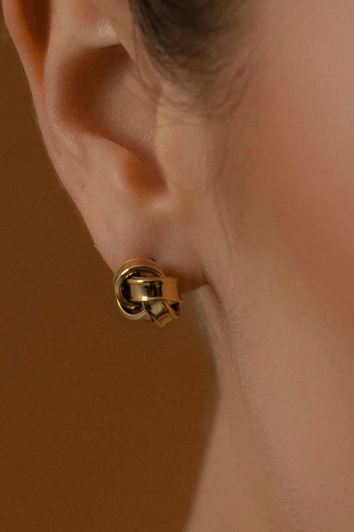 KNOT EARRINGS GOLD