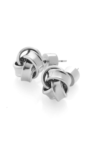 KNOT EARRINGS SILVER