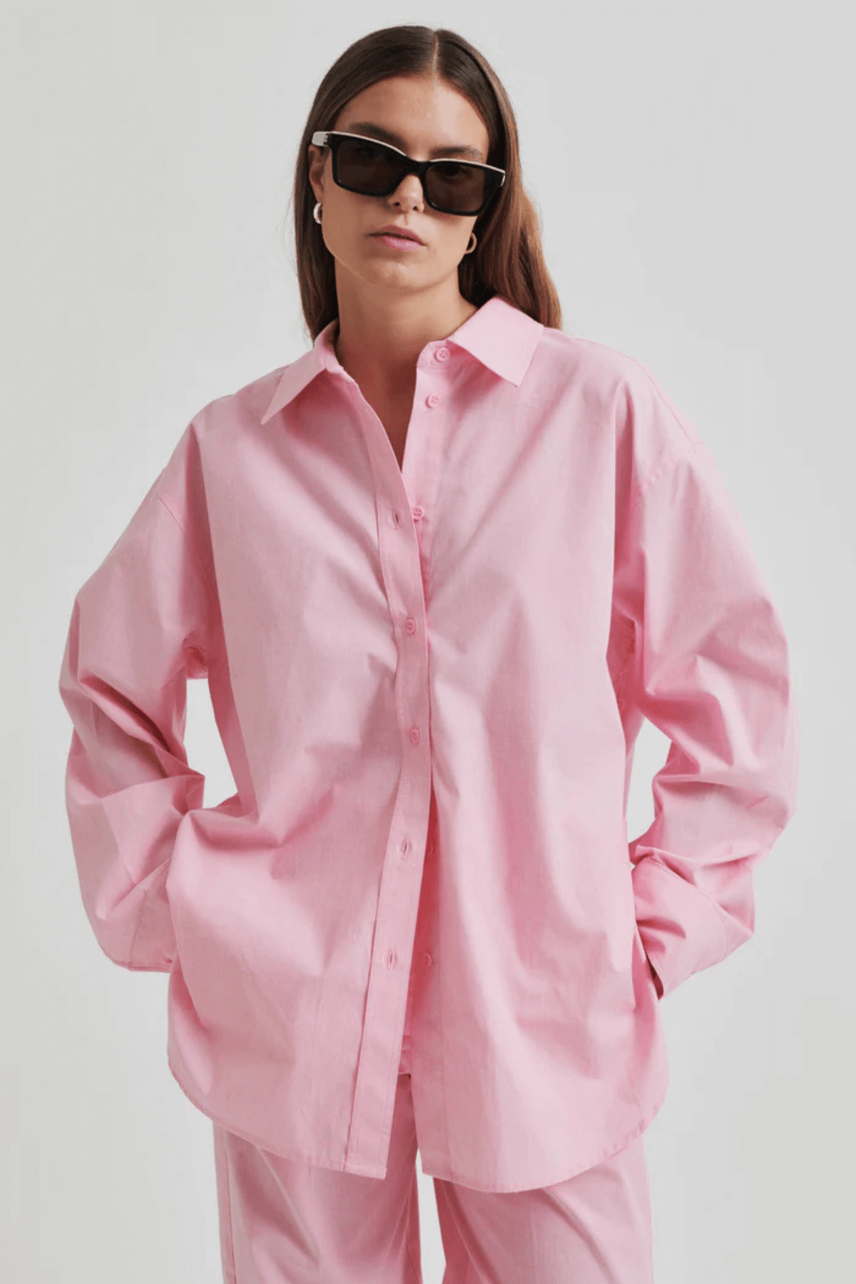 LUCINE LONGLINE SHIRT PINK COSMOS
