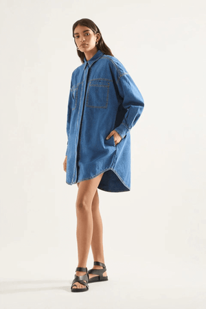 LUNA DRESS MODERNA BLUE