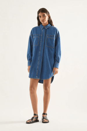 LUNA DRESS MODERNA BLUE