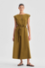 MARIQUE DRESS TOBACCO