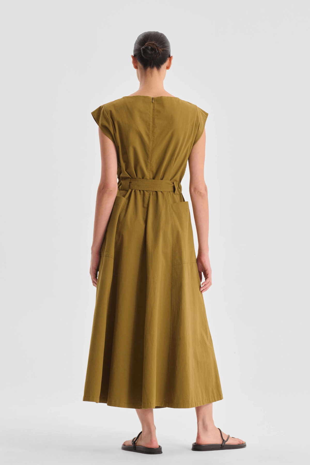 MARIQUE DRESS TOBACCO