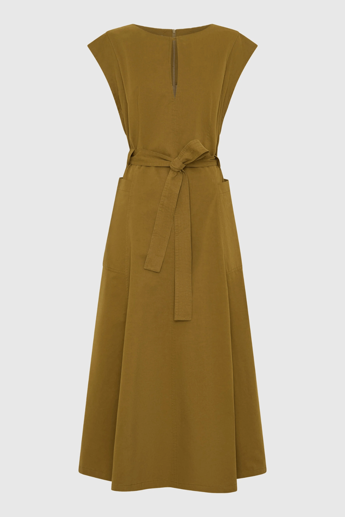 MARIQUE DRESS TOBACCO