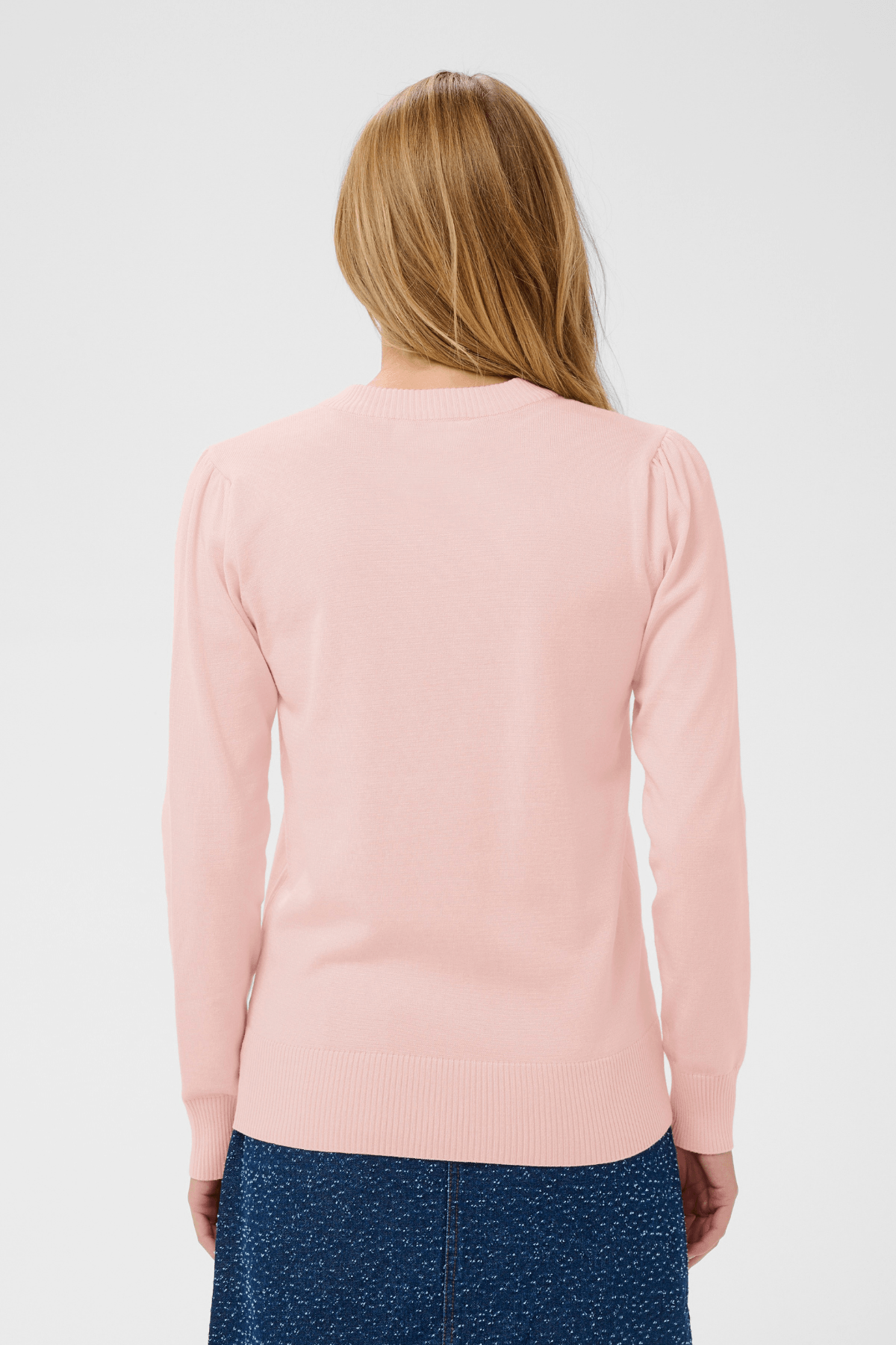 MILA LONG SLEEVE PULLOVER CHALK PINK