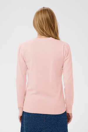 MILA LONG SLEEVE PULLOVER CHALK PINK