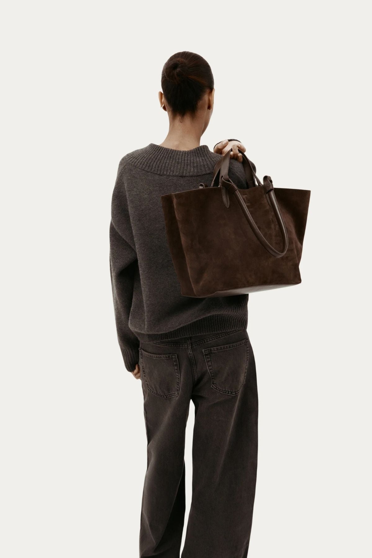 MR BANDIT TOTE MAXI JAVA SUEDE
