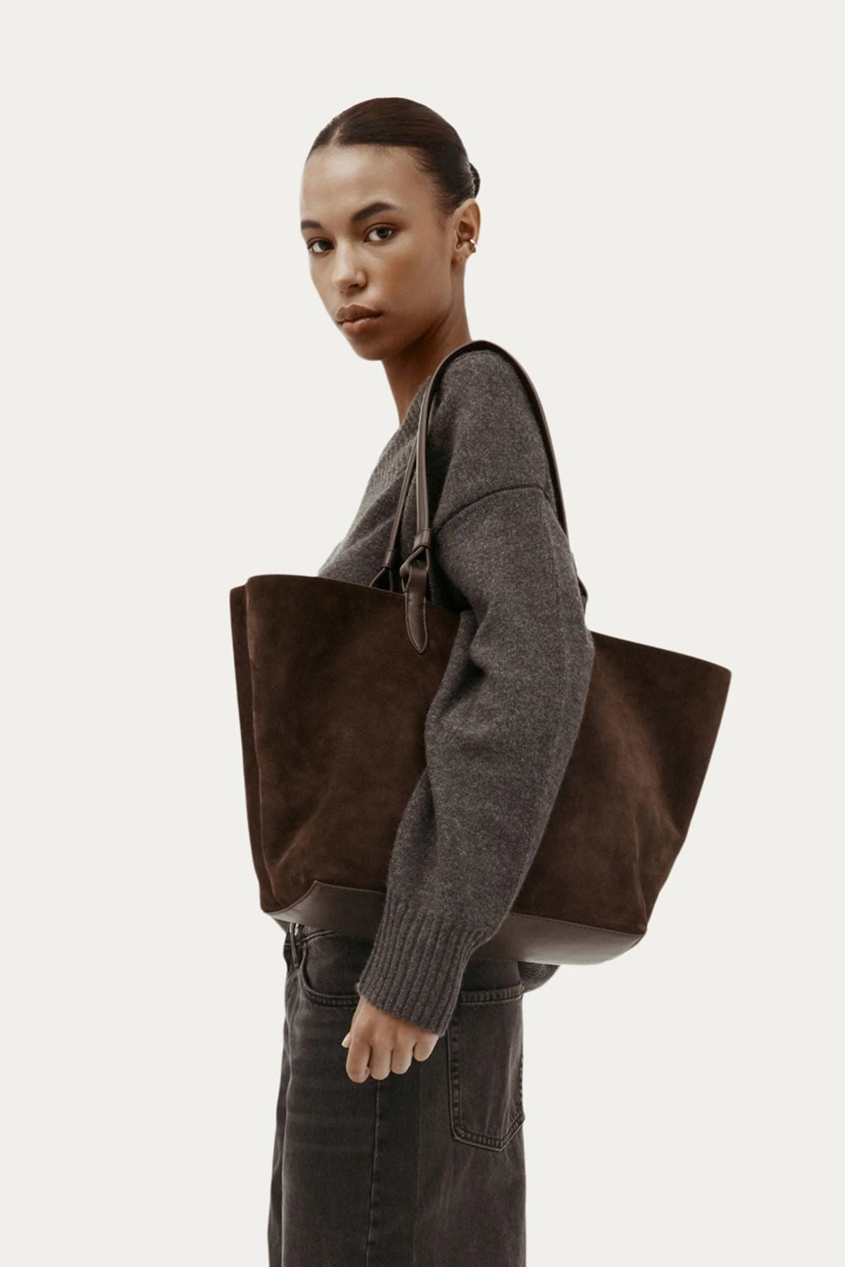 MR BANDIT TOTE MAXI JAVA SUEDE