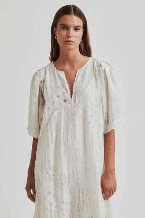 NETE LINEN BLEND DRESS COCONUT MILK
