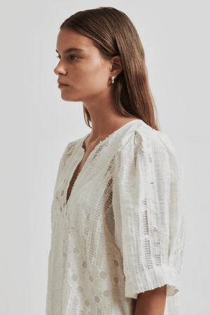 NETE LINEN BLEND DRESS COCONUT MILK