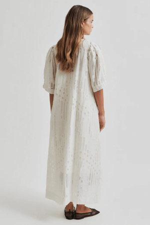 NETE LINEN BLEND DRESS COCONUT MILK