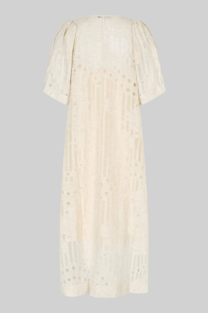 NETE LINEN BLEND DRESS COCONUT MILK