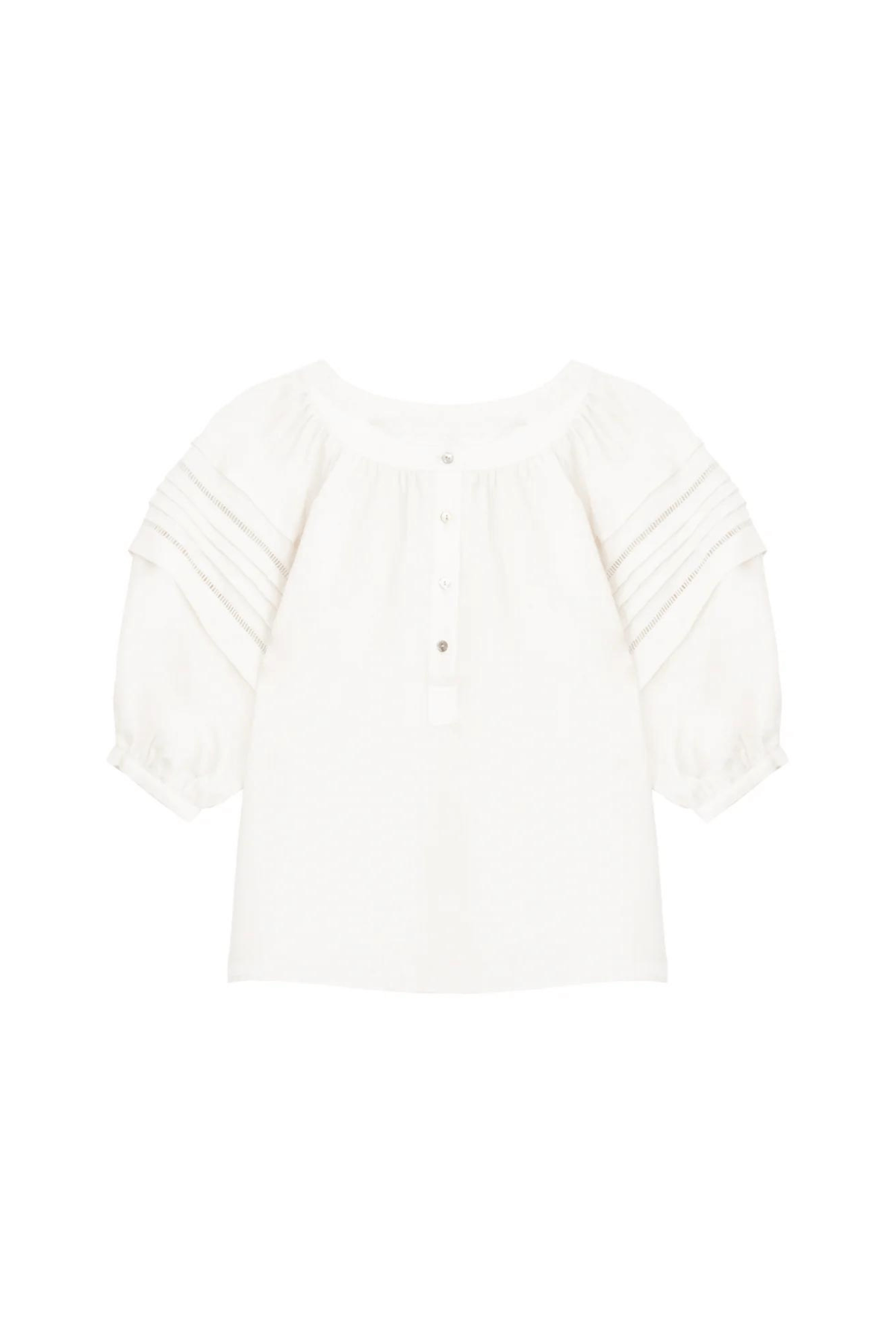 NOHR TUCK SHIRT WHITE